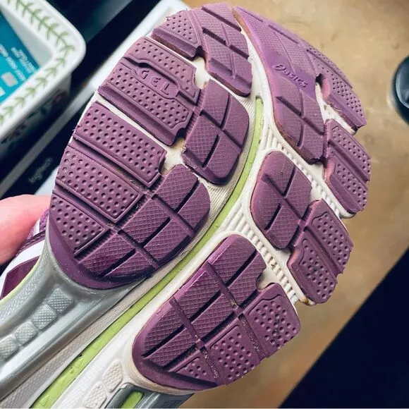 Asics GEL Nimbus 15 rare colorway Purple Yellow Orange womens 9 US 40.5 EUR