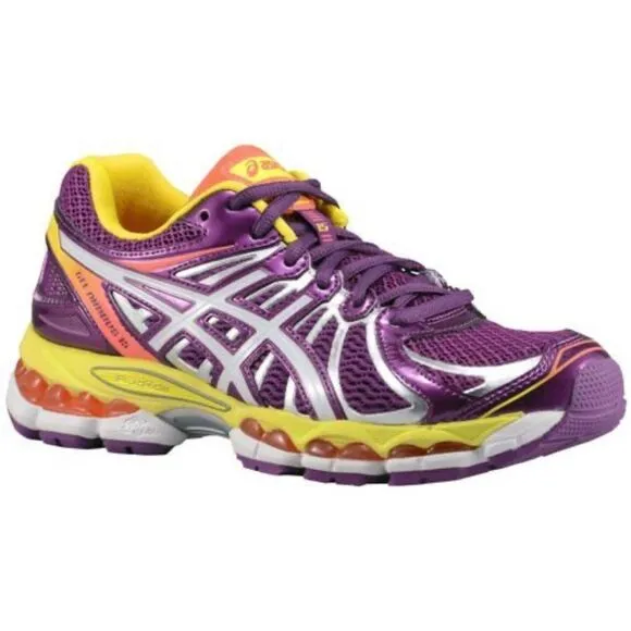 Asics GEL Nimbus 15 rare colorway Purple Yellow Orange womens 9 US 40.5 EUR