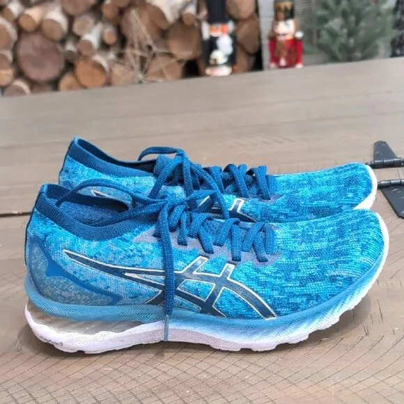Asics Gel-Nimbus 23 Blue Running Shoes Sz 9