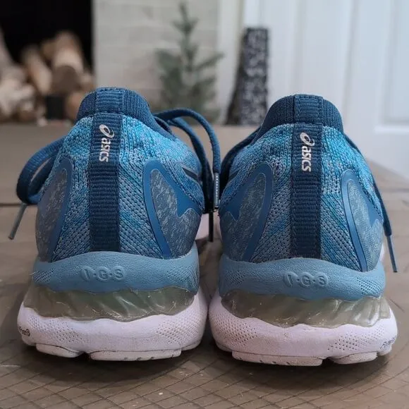 Asics Gel-Nimbus 23 Blue Running Shoes Sz 9