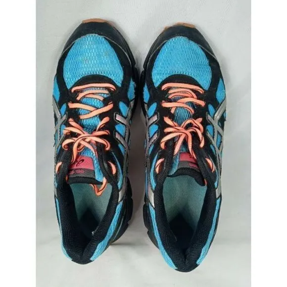 Asics Gel Scram Women's Shoes Size 8 T2J6Q Teal,Black,Pink Preowned‎