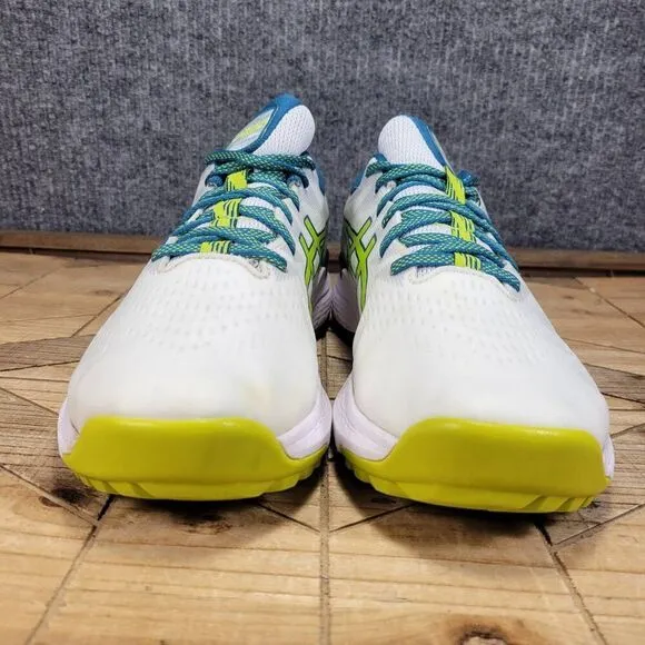 Asics Men's Size 9.5 US Gel Kayano Ace 1111A209 White/Blue Spikeless Golf Shoes