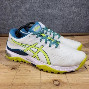 Asics Men's Size 9.5 US Gel Kayano Ace 1111A209 White/Blue Spikeless Golf Shoes