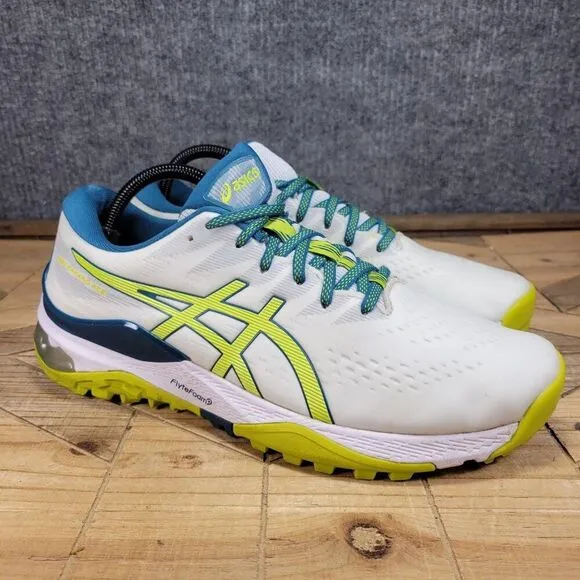 Asics Men's Size 9.5 US Gel Kayano Ace 1111A209 White/Blue Spikeless Golf Shoes