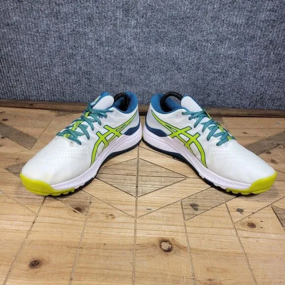 Asics Men's Size 9.5 US Gel Kayano Ace 1111A209 White/Blue Spikeless Golf Shoes