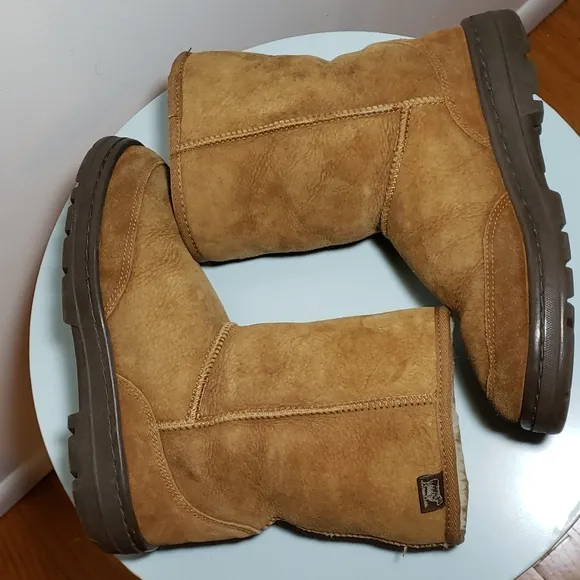 Australian Boot Company MENS /UNISEX Chestnut Suede/Sheepskin Boots