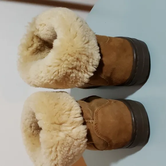 Australian Boot Company MENS /UNISEX Chestnut Suede/Sheepskin Boots