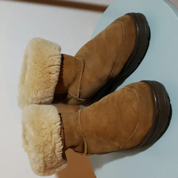 Australian Boot Company MENS /UNISEX Chestnut Suede/Sheepskin Boots