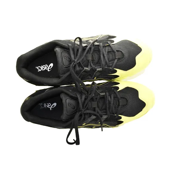 B0 Auth ASICS Gel Kayano 5 KZN Black Yellow Sneaker Shoes 1021A345-001 Size 10.5