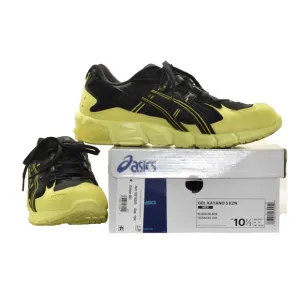 B0 Auth ASICS Gel Kayano 5 KZN Black Yellow Sneaker Shoes 1021A345-001 Size 10.5