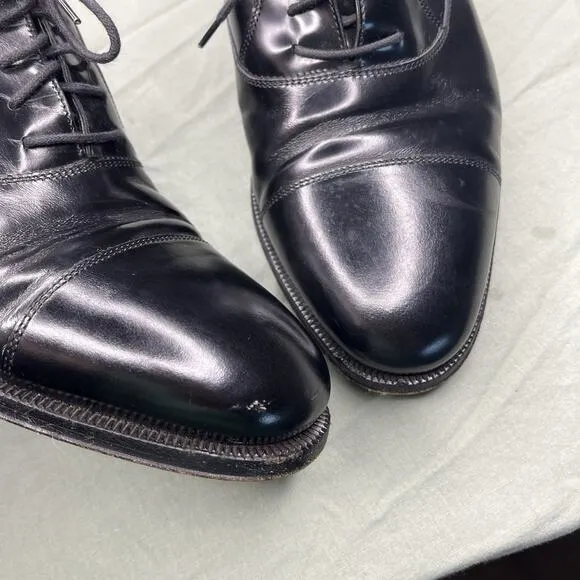 Bally of Switzerland Oxford Men 9 EEE Extra Wide Kensington Shoes Black Leather