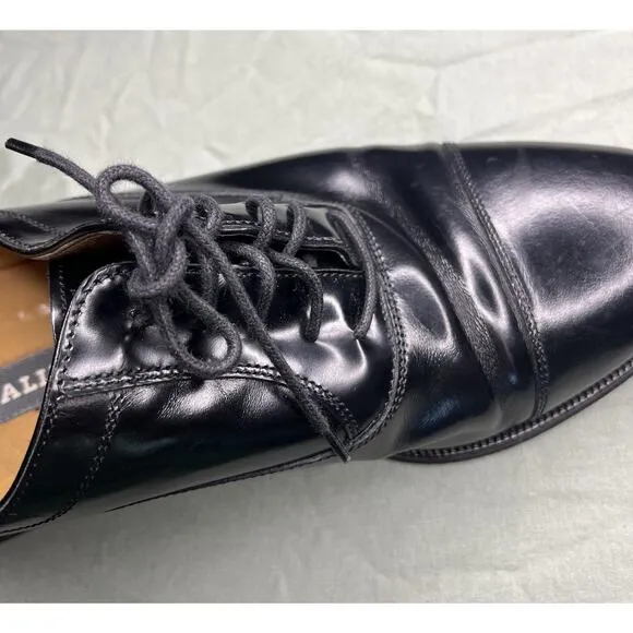 Bally of Switzerland Oxford Men 9 EEE Extra Wide Kensington Shoes Black Leather