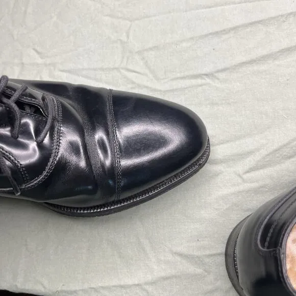 Bally of Switzerland Oxford Men 9 EEE Extra Wide Kensington Shoes Black Leather
