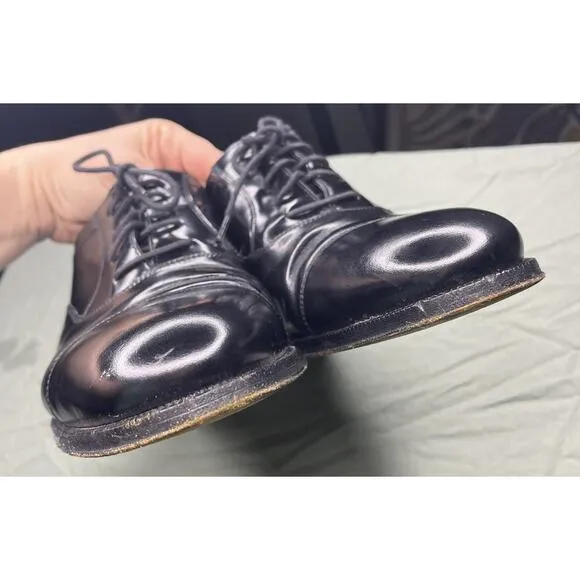 Bally of Switzerland Oxford Men 9 EEE Extra Wide Kensington Shoes Black Leather