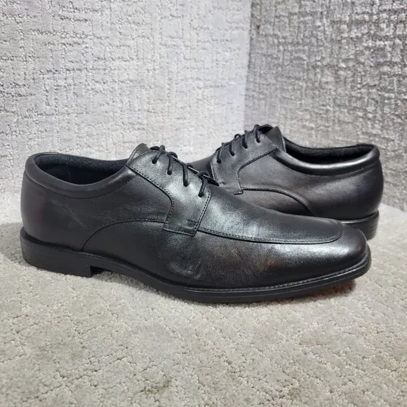 Banana Republic Advanced Comfort Men's Size 10.5 US Black Leather Oxford Shoes