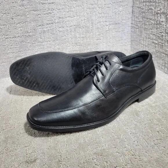 Banana Republic Advanced Comfort Men's Size 10.5 US Black Leather Oxford Shoes
