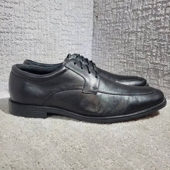 Banana Republic Advanced Comfort Men's Size 10.5 US Black Leather Oxford Shoes