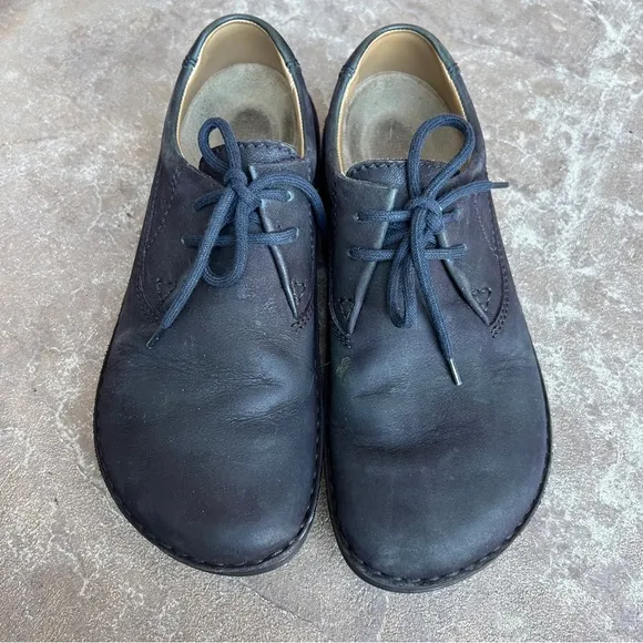 Birkenstock Memphis Black Suede Shoes Sz 40