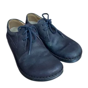Birkenstock Memphis Black Suede Shoes Sz 40
