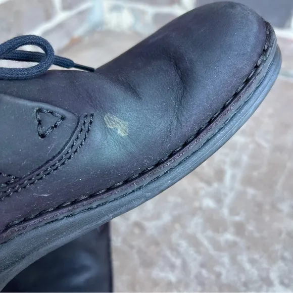 Birkenstock Memphis Black Suede Shoes Sz 40