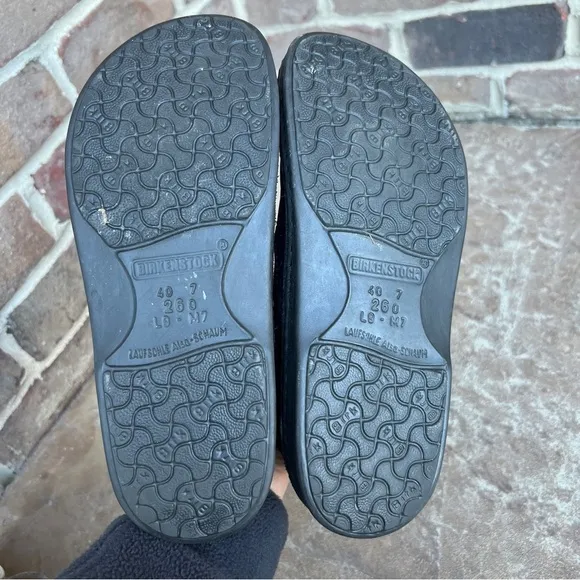 Birkenstock Memphis Black Suede Shoes Sz 40