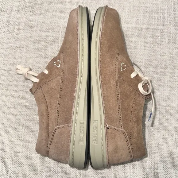 Birkenstock Memphis Unisex Taupe Suede Leather Shoes Size 38 L 7/M 5 Regular Fit
