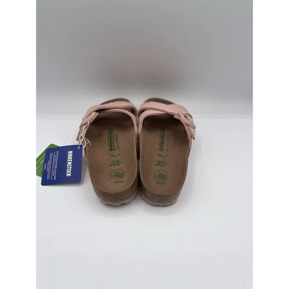 Birkenstock Sandals Siena Vegan Leather Criss Cross Slides Shoes Sz 36/US 5 New