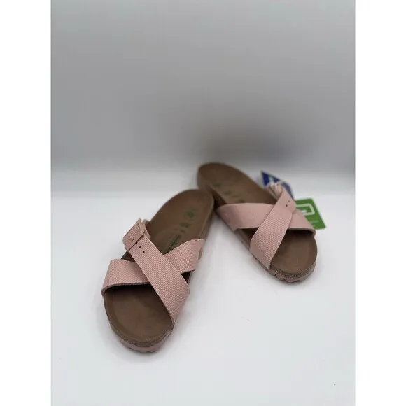Birkenstock Sandals Siena Vegan Leather Criss Cross Slides Shoes Sz 36/US 5 New