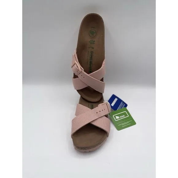 Birkenstock Sandals Siena Vegan Leather Criss Cross Slides Shoes Sz 36/US 5 New
