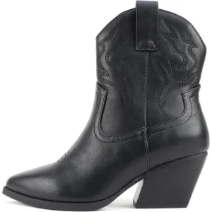 Blazing Ankle Boot Women Black Pointe Toe Camouflage