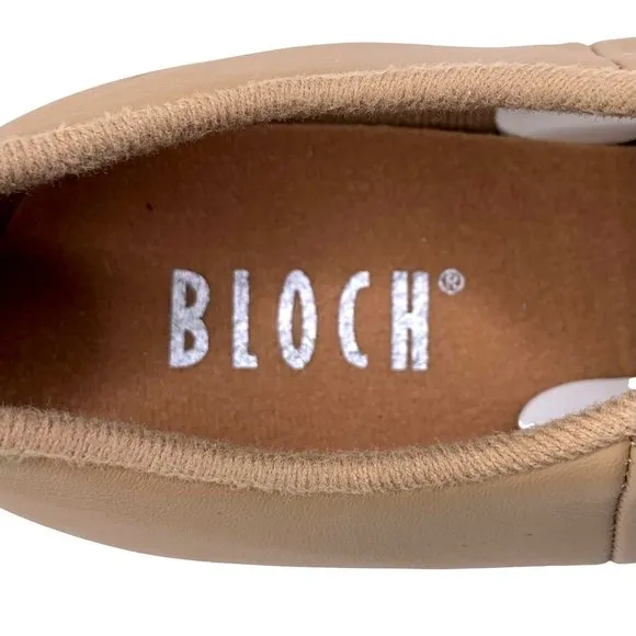 Bloch Beige Leather Tap Shoes Bloch Size 6 Oxford Unisex Audeo Lace Up  S0381L