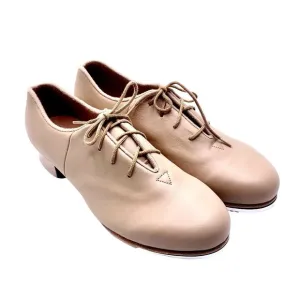 Bloch Beige Leather Tap Shoes Bloch Size 6 Oxford Unisex Audeo Lace Up  S0381L
