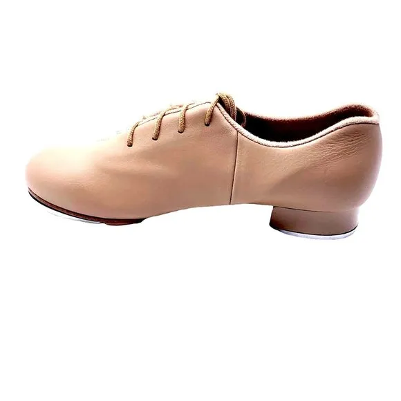 Bloch Beige Leather Tap Shoes Bloch Size 6 Oxford Unisex Audeo Lace Up  S0381L