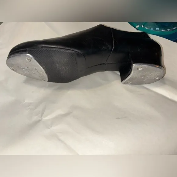 BLOCH Ladies 9.5 Tap Flex Slip On Black Leather Tap Shoes