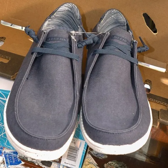 Blue Skechers‎ Melson-Chad Slip-On Sneakers