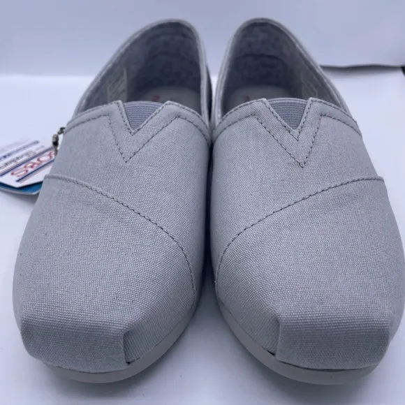 Bobs for Skechers memory foam arc pillow casual slip ons gray shoes Size 7.5