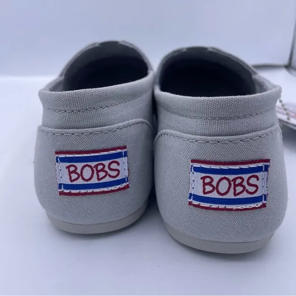 Bobs for Skechers memory foam arc pillow casual slip ons gray shoes Size 7.5