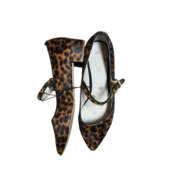Boden Brown Tan Block Heel Shoes