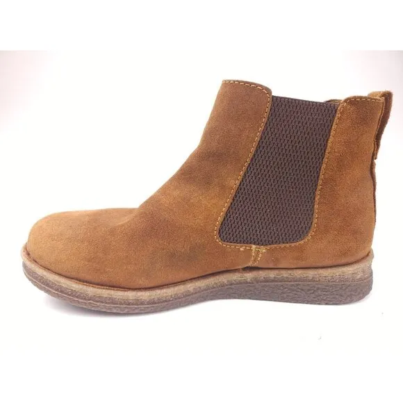 Born Women's Brody Chelsea Boot Glazed Ginger Distressed Leather Size 11 Brown