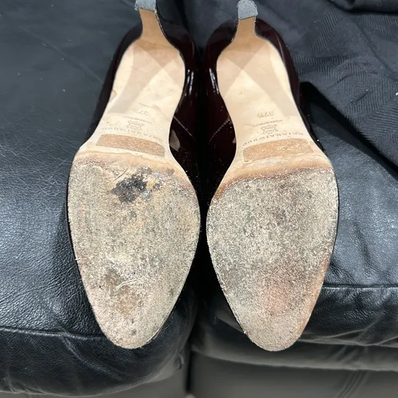 Brian Atwood Burgundy Platform Heels size 7.5