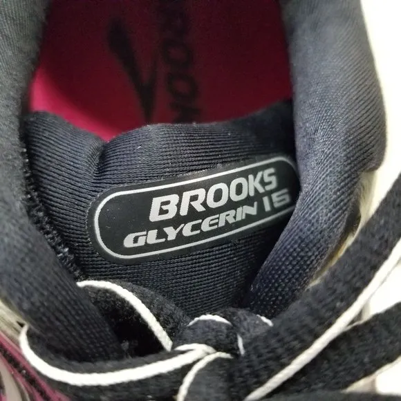 Brooks 10B Tennis Shoes GLYCERIN15 Sneakers Black