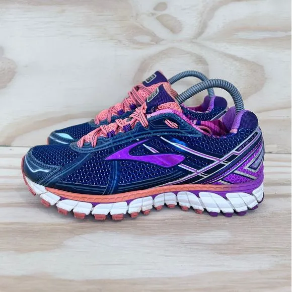Brooks -Adrenaline GTS 15 -Running Shoes -Blue/Purple -Women's -8(D)-1201741D458