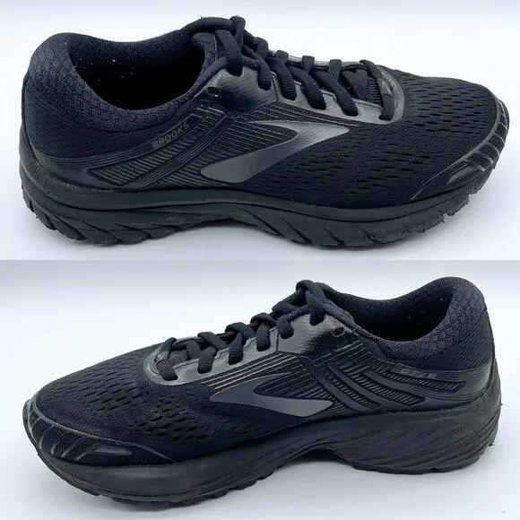 Brooks Adrenaline GTS 18 Running Shoes Black Womens Size 8 Sneakers 1202681B026