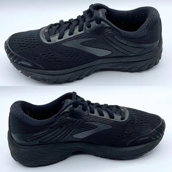 Brooks Adrenaline GTS 18 Running Shoes Black Womens Size 8 Sneakers 1202681B026