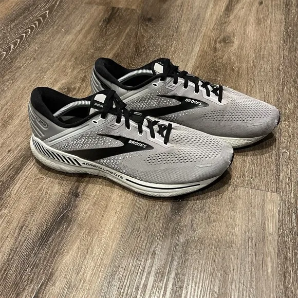 Brooks Adrenaline GTS 22 Men's Size 12 2E Wide Grey Running Shoes 1103662E012