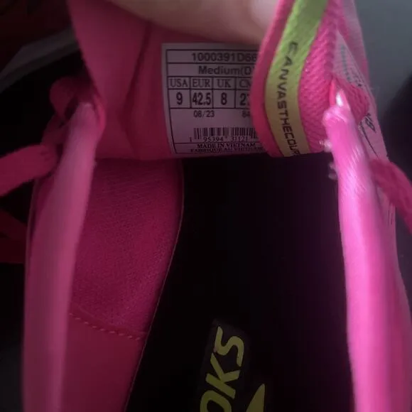 Brooks Draft XC Pink Cross Country Running Shoes Mens Size 9 100039-1D-661