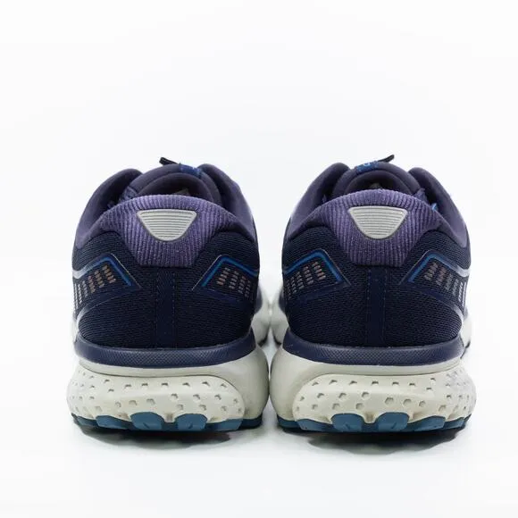 BROOKS Ghost 12 Athletic Running Shoes Sneakers Navy Blue Gold Mens 12 Wide 2E