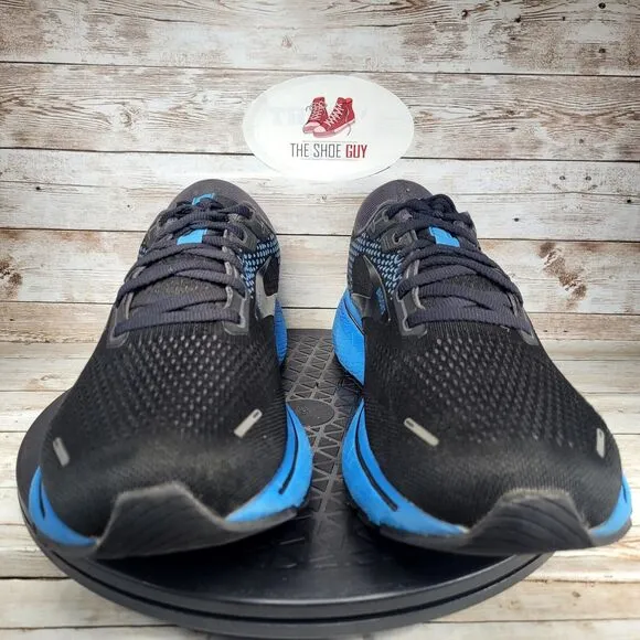 Brooks Ghost 14 Men's Size 12.5 Black Blue Athletic Running Shoes