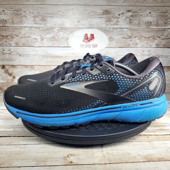 Brooks Ghost 14 Men's Size 12.5 Black Blue Athletic Running Shoes