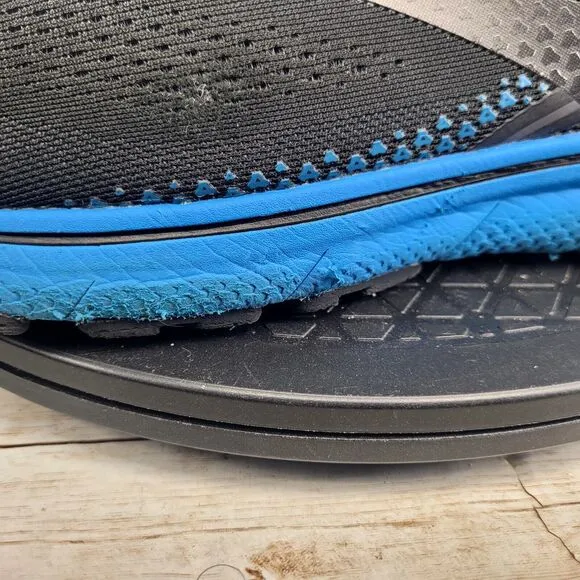 Brooks Ghost 14 Men's Size 12.5 Black Blue Athletic Running Shoes
